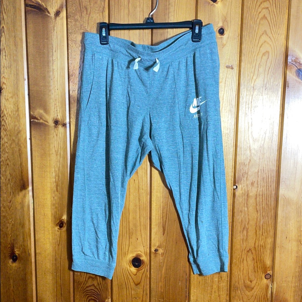 Nike green Capri Sweatpants size large lounge vintage pants sweatpants loose fit